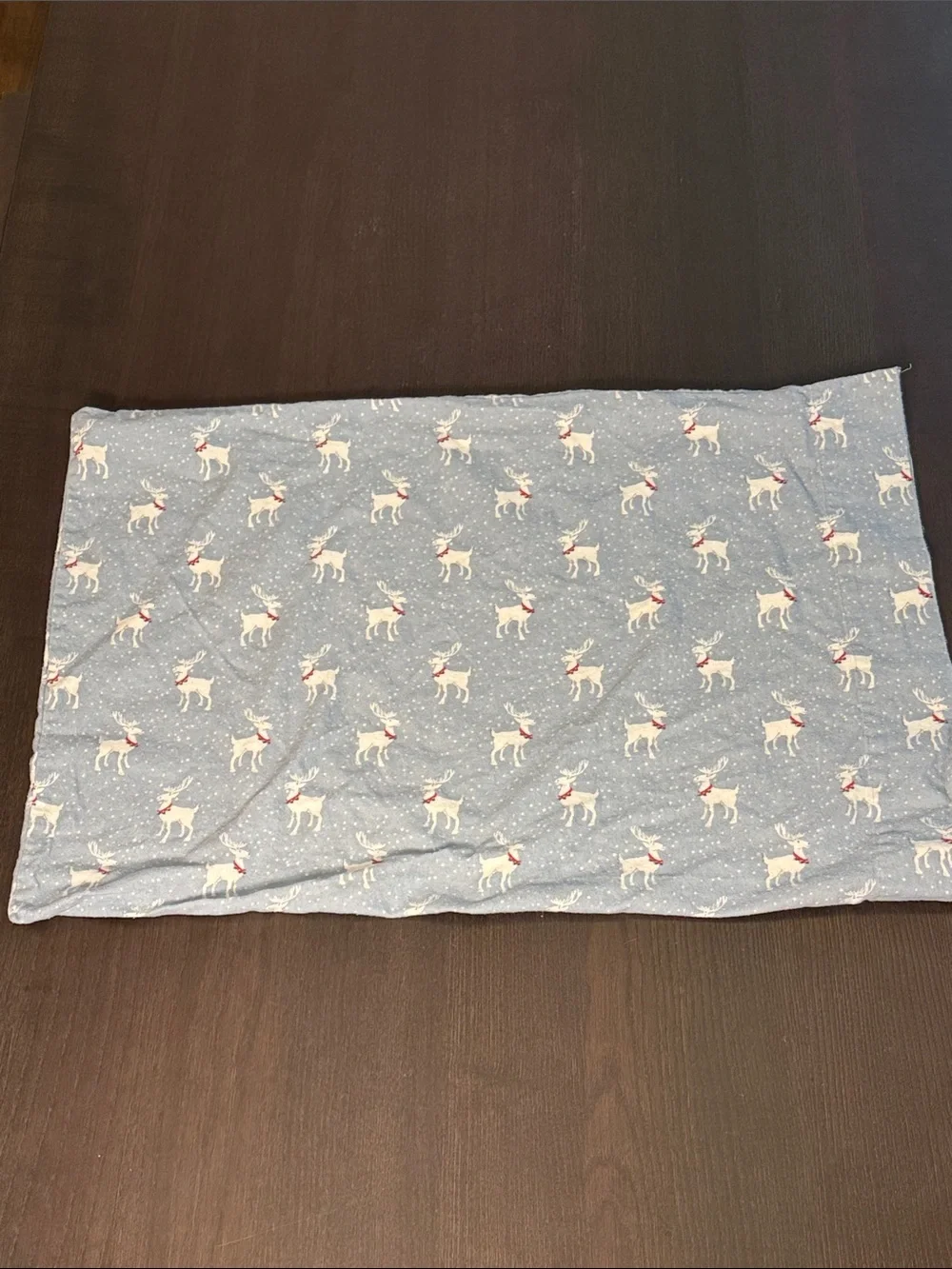 Wondershop Light Blue Reindeer Print 3-Piece Flannel Sheet Set